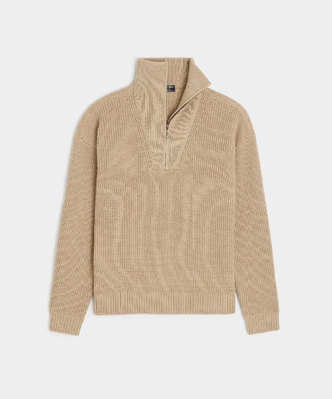 New Deals Merino Half-Zip Sweater in Baja Dunes