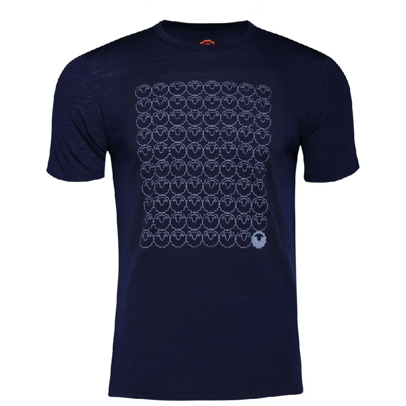 Weekend Savings Spectacle Mens Merino 150 Odd One Out Tee (Navy/Sky)