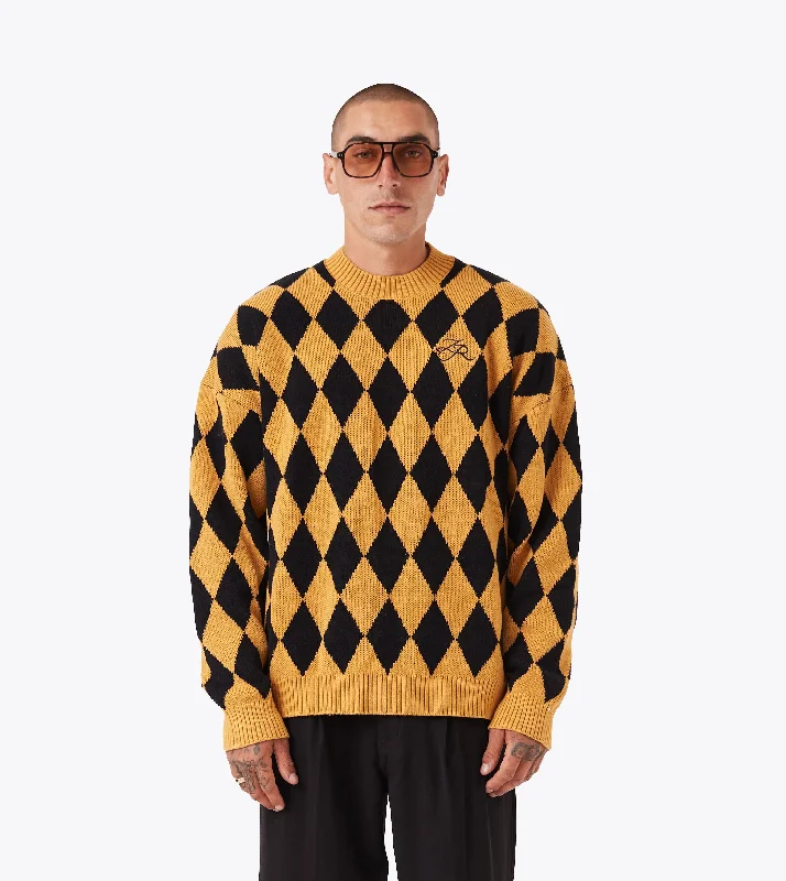 Limited Time Discount Diamond OS Knit Amber/Black