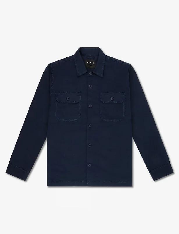 Mega Sale Overshirt Ripstop Canvas - Navy