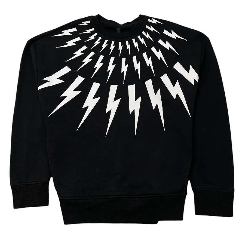 Today’s Deal Men's Lightning Bolt Graphic Sweatshirt Black Size L