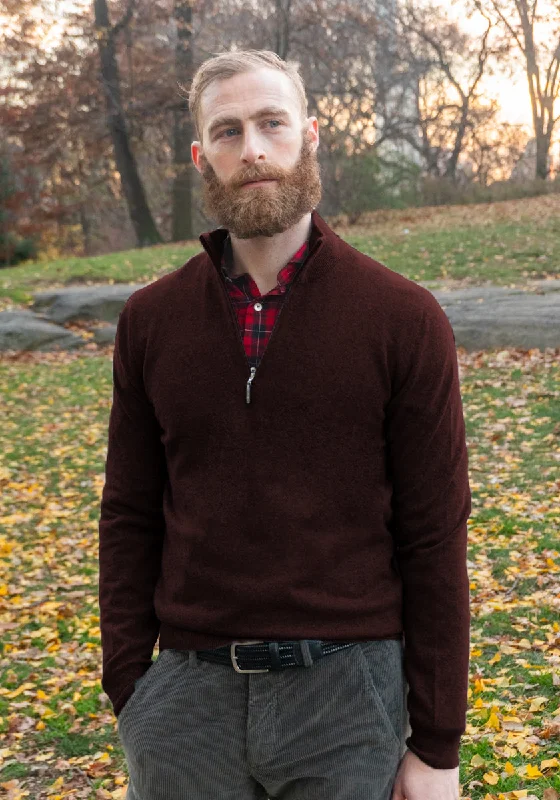 Lowest Prices Pure Cashmere 1/4 ZIP Sweater