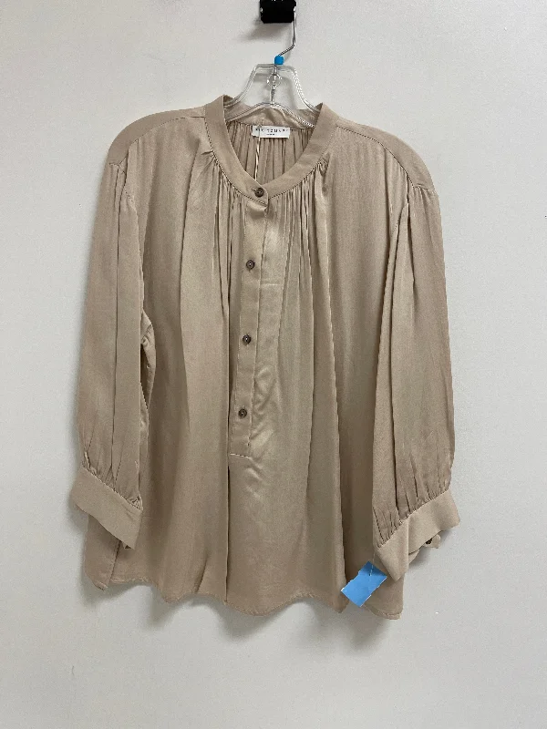 Weekend Savings Bonanza Top Long Sleeve By Cma In Cream, Size: Xl