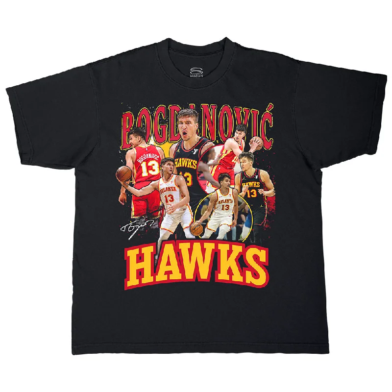 Amazing Deals Stadium Essentials Hawks Bogdanovic Black Crossroads Tee