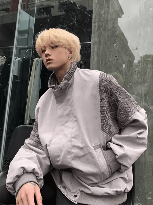 Low Price [K09] gray street simplicity jacket na920 