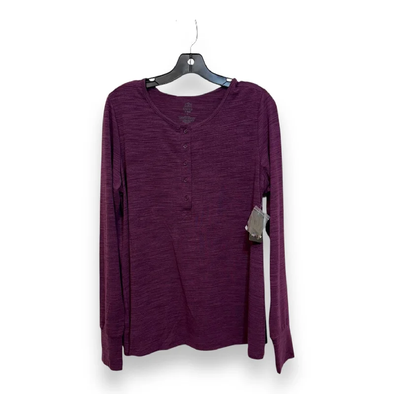 Weekend Savings Extravaganza Top Long Sleeve Basic By Torrid In Purple, Size: M