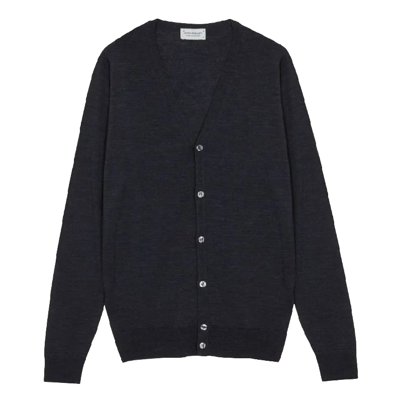 Major Savings Hepburn Smoke Extrafine Merino Wool Cardigan Sweater