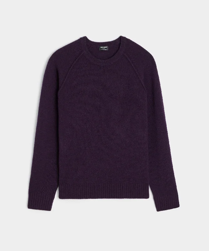 Blowout Deals Nomad Cashmere Crewneck in Deep Plum