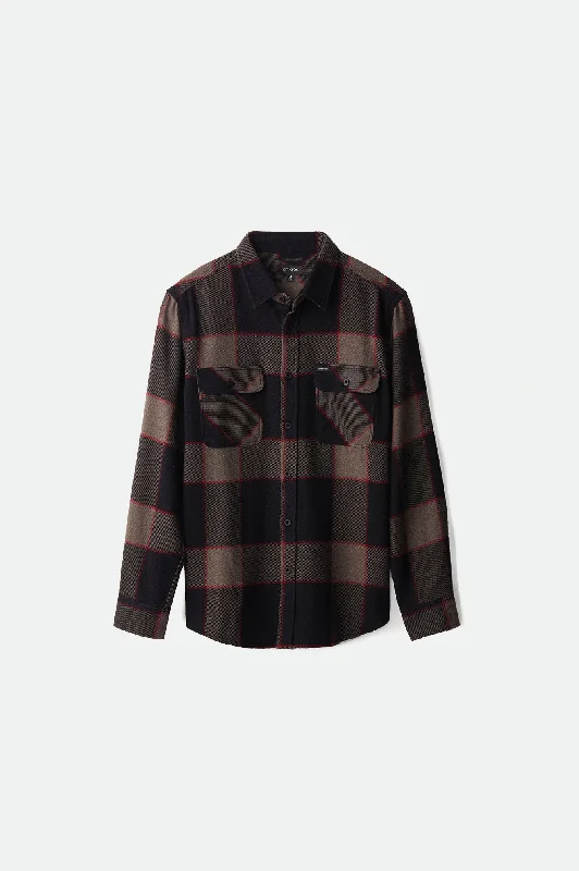 Seasonal Sale Bowery L/S Flannel - Heather Grey/Charcoal