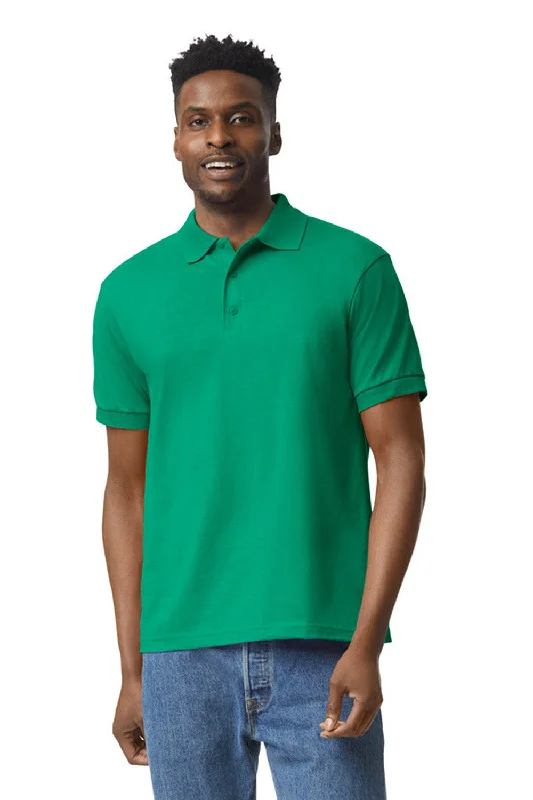 Midnight Madness Gildan Mens DryBlend Moisture Wicking Short Sleeve Polo Shirt - Kelly Green