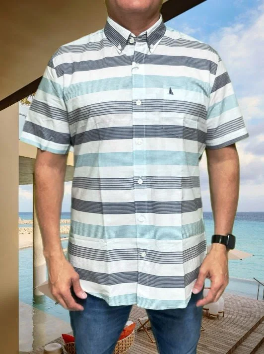 Sale Event Regatta Short Sleeve Men's Woven Shirts Stripe