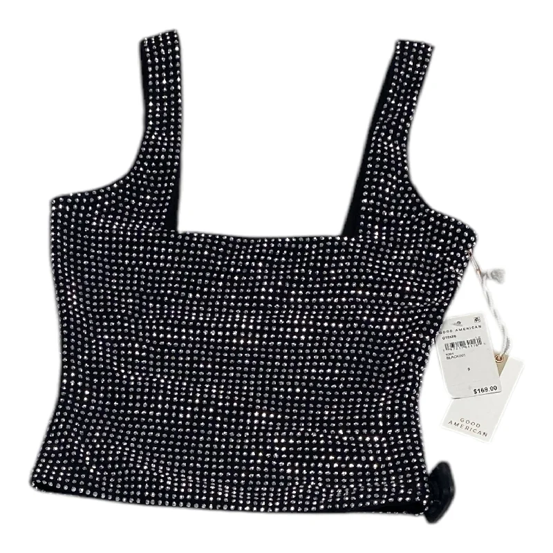 Instant Deal Tank Top By Good American In Black & Silver, Size: S