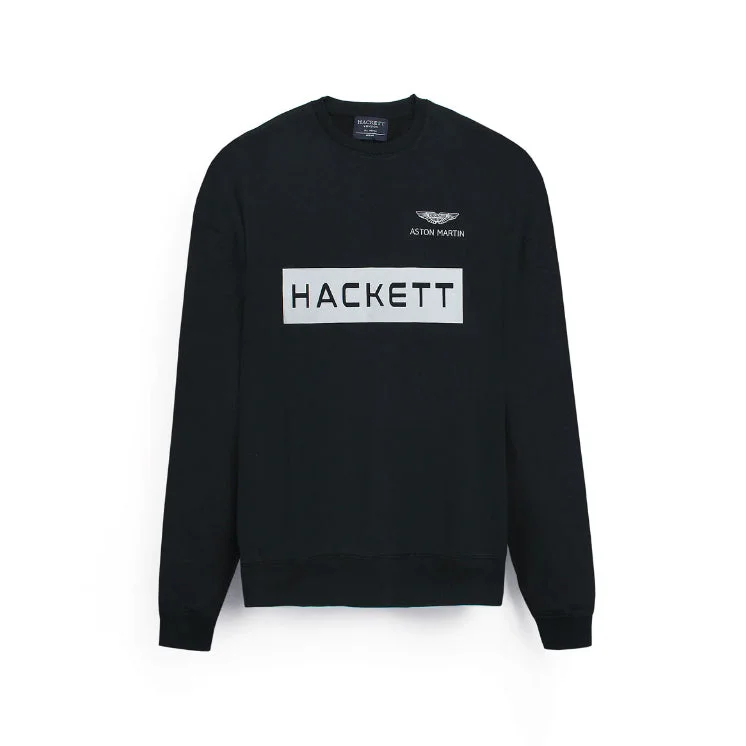 Weekend Deals That Thrill HA - Men 'Navy' Logo Patch Fleece Sweatshirt HA355