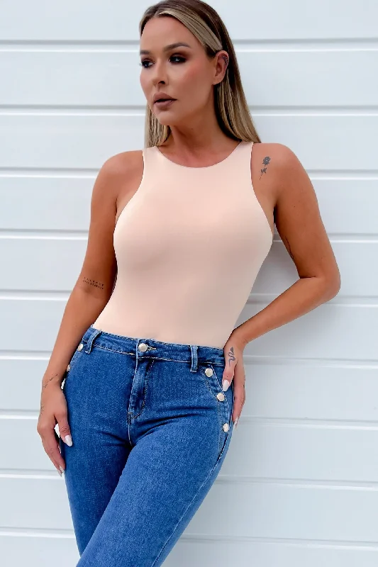 Weekend Steals Await Prim Stone Slinky Sleeveless Bodysuit