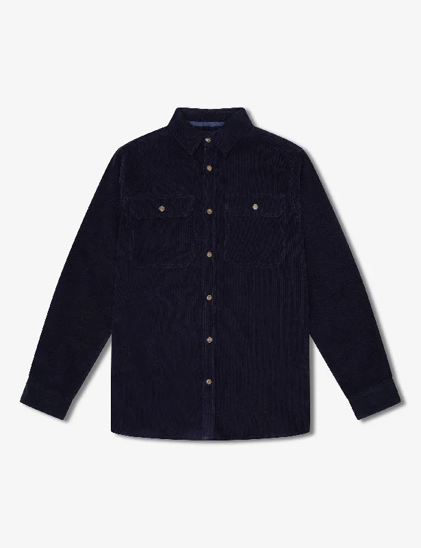 Midnight Sale Sawyer Cord Longsleeve Shirt - Navy