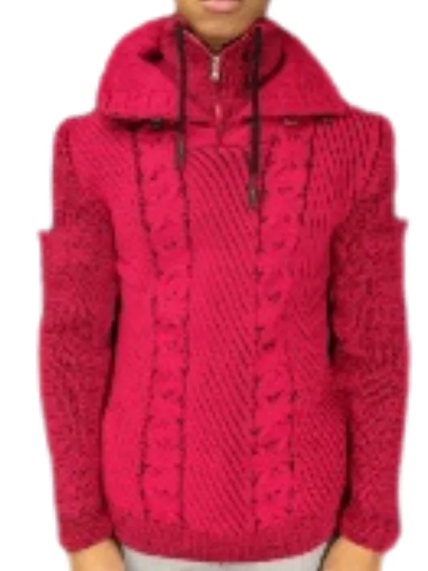 Price Cut Young Republic Mens Red Cotton Blend Sweater