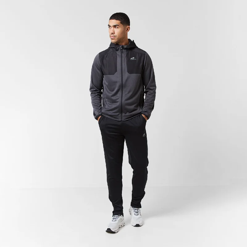 Price Smash Cut & Sew Tracksuit | Mid Grey Black