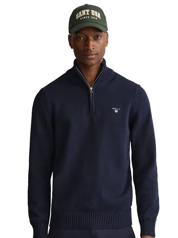 Shop the Weekend Away Gant | Mens Cotton Half Zip Sweatshirt