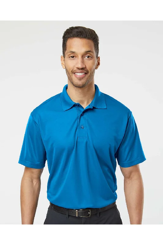 Anniversary Sale Paragon Mens Sebring Performance Moisture Wicking Short Sleeve Polo Shirt - Turquoise Blue