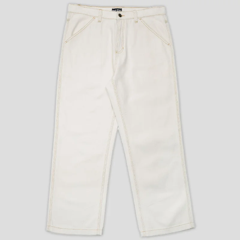 Best Bargains Pass~Port Workers Club Denim Jean - Ecru