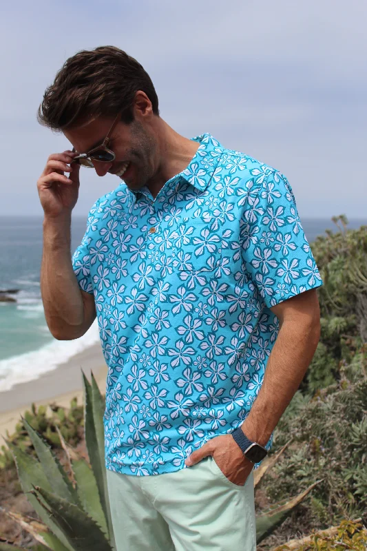 Act Now HCS23296 FIJIAMA POLO surf blue