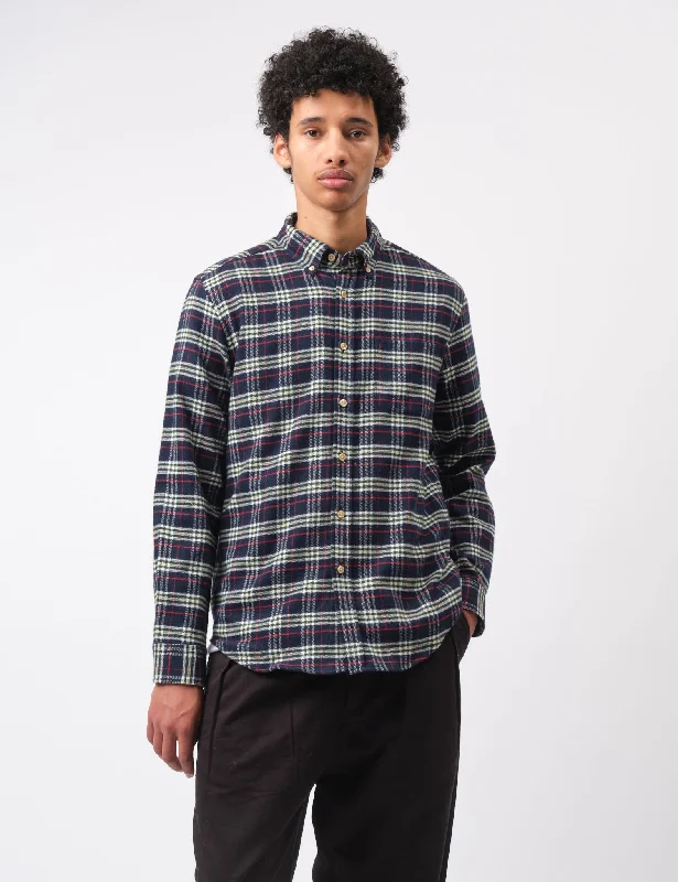 Members Only Portuguese Flannel Lamo Shirt - Blue