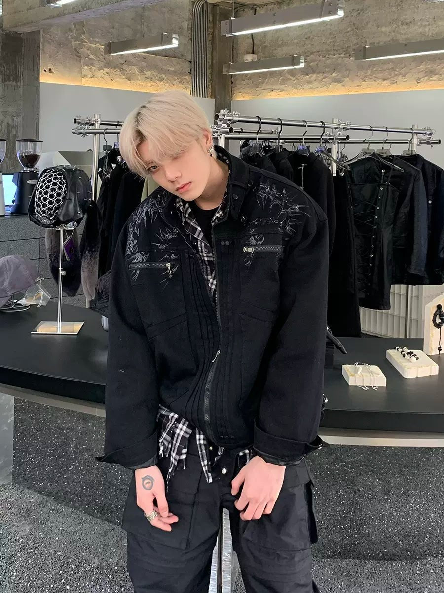 Shop and Save [K09] dagger denim jacket na917