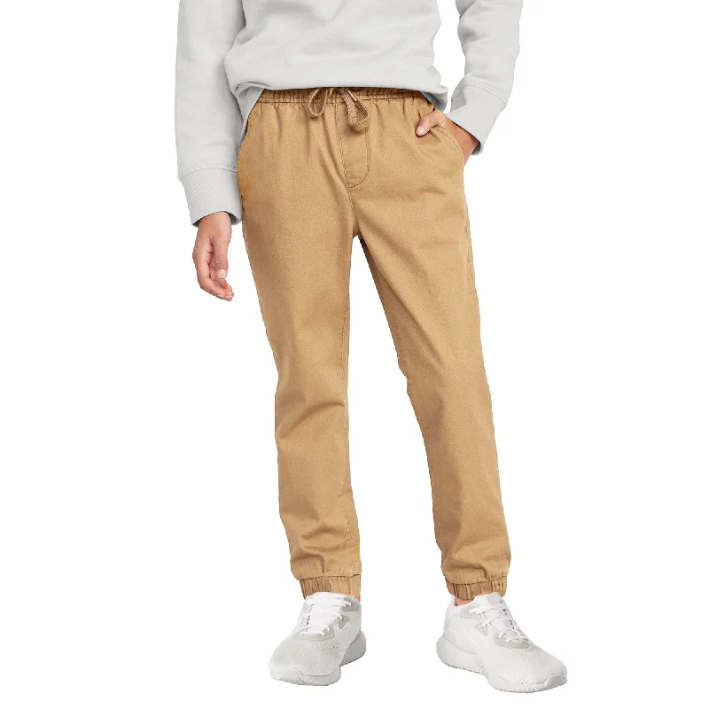 Big Discounts Boy's Slim Fitting Cotton Stretch Classic Twill Joggers