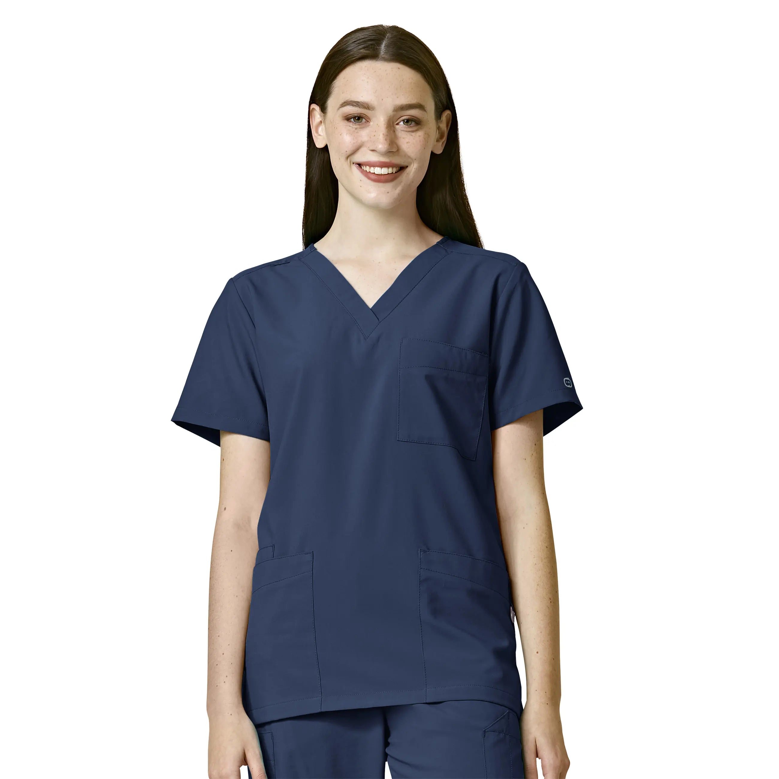 Weekend Specials to Delight Wink Unisex 4 Pocket Utility Scrub Top - Navy