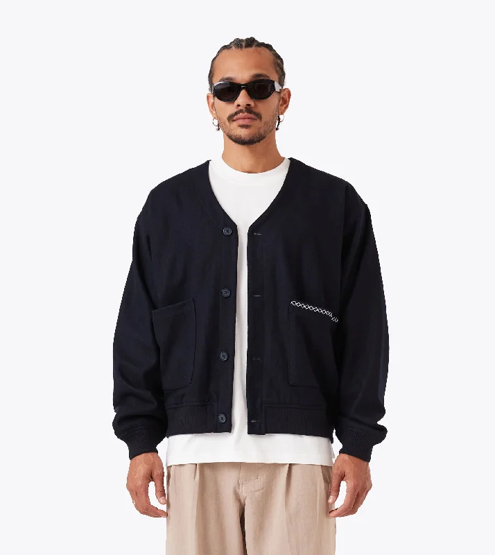 Grand Opening Sale Wool Cardigan Indigo