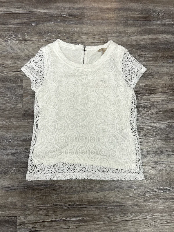 Major Deal Top Short Sleeve By Banana Republic In White, Size: S
