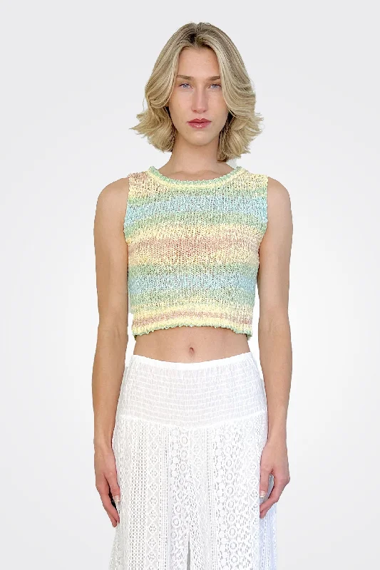 Weekend Specials to Relish Knit Shirt Vest - Multi