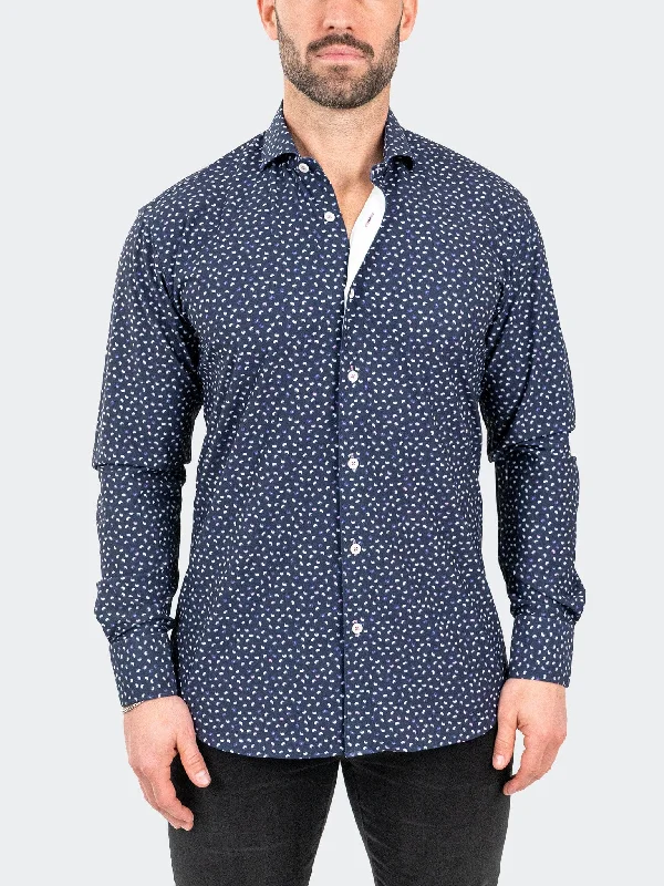 Weekend Offers That Shine Einstein StretchMicroPaisley Navy