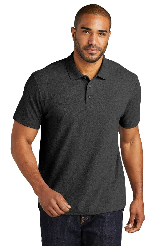 Markdown Madness Port Authority Mens C-FREE Pique Short Sleeve Polo Shirt - Heather Charcoal Grey