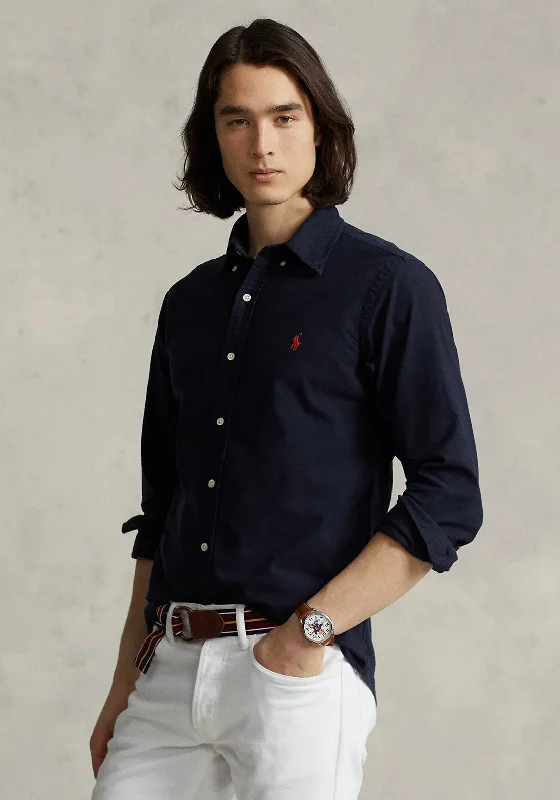 Weekend Deals That Thrill Ralph Lauren Garment-Dyed Oxford Shirt, Navy