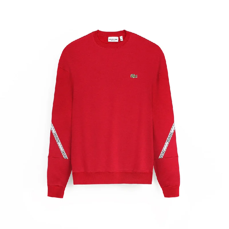Half Price LC - Men 'Red' Branded Bands Fleece Sweatshirt LC469