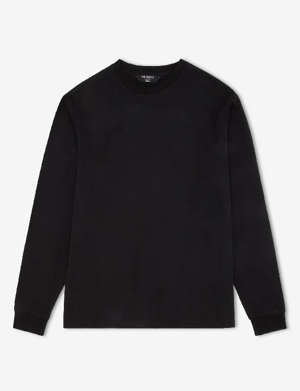 New Arrival Heavy Weight Longsleeve Tee - Black