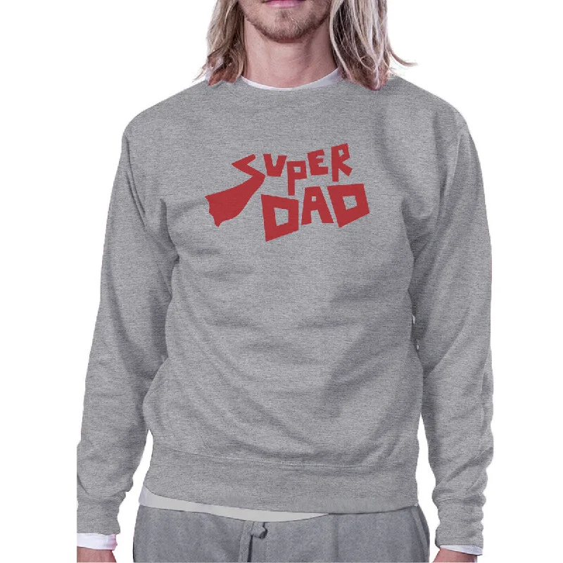 Your Weekend, Your Savings Super Dad Unisex Grey Cotton Sweatshirt Perfect Fathers Day Gifts