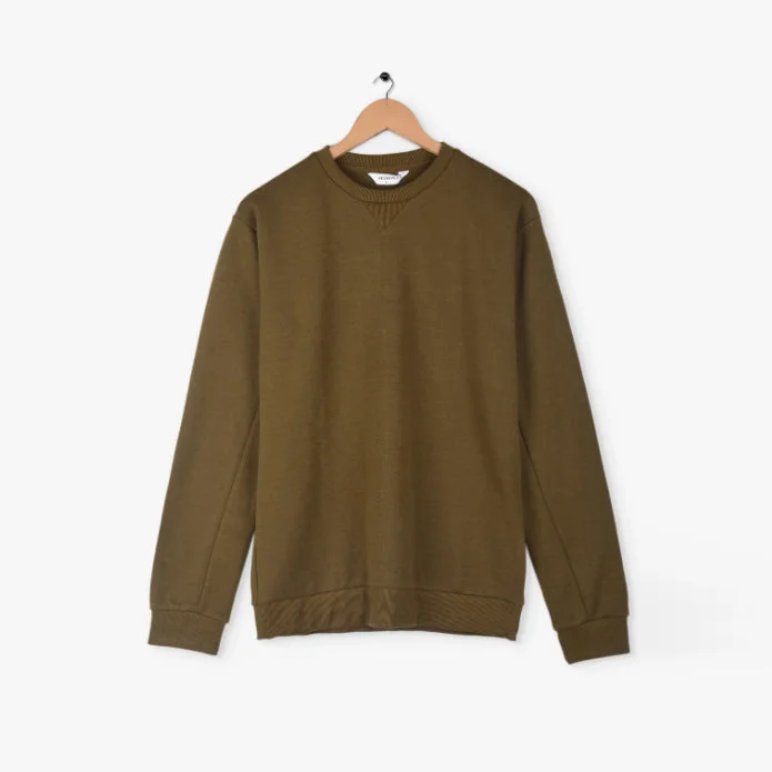 Weekend Sale: Don't Miss Out RS - Men 'Olive' Classic Terry Sweatshirt RS396