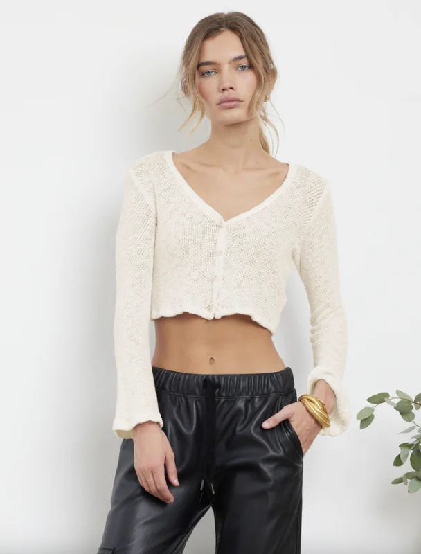 Weekend Special Abbey Button Up Cardi - Dove