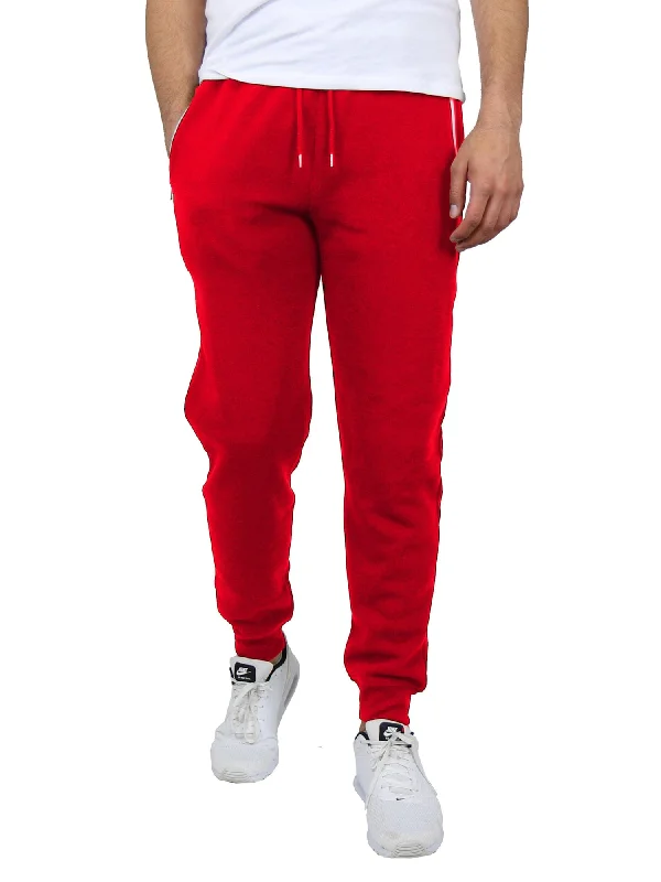 YEAR-End Clearance Men's Fleece Joggers with Contrast Zippers
