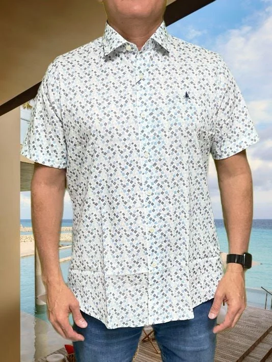 Instant Discount Regatta Plus Short Sleeve Men' Woven Shirts Printed