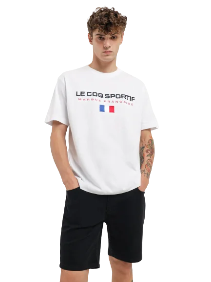 Discount Deals Le Coq Sportif Francaise Tee - Mens - White