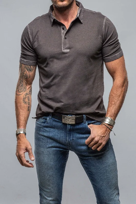 Exclusive Savings Cruz Cotton Polo in Basalt