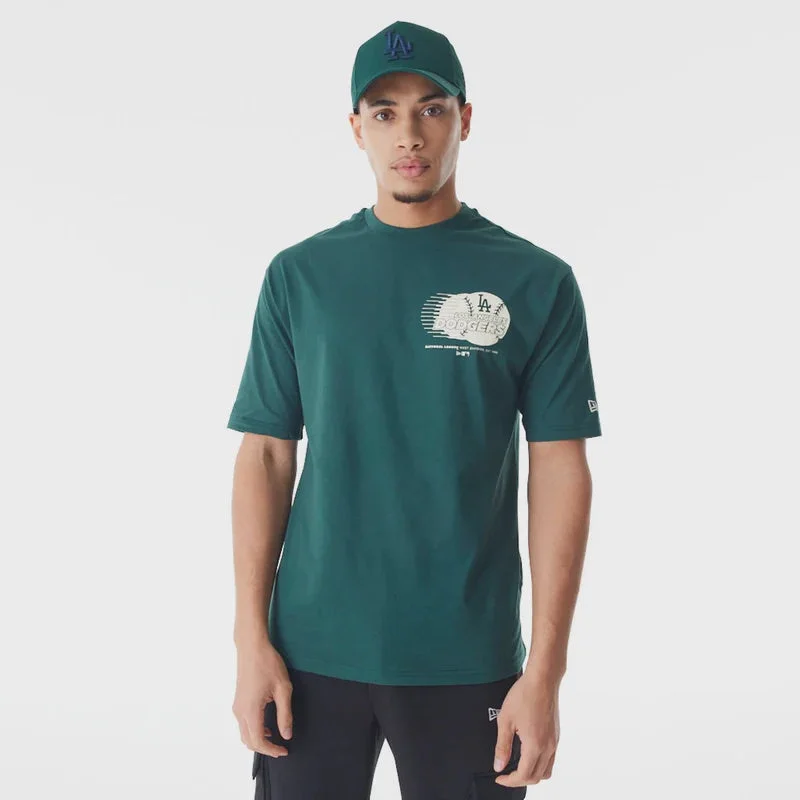 Shop and Save NEW ERA LOS ANGELES DODGERS MLB OVERSIZED TEE - MEN - DARK GREEN