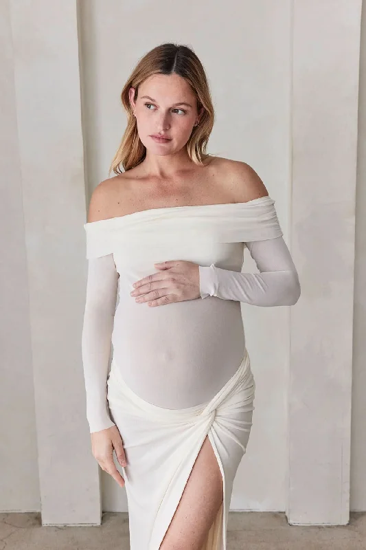 Weekend Bargains to Snag Off The Shoulder Soft Mesh Top