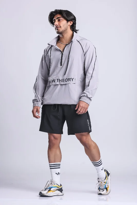 Early Bird Discount Essential Performance Quarter Zip- Grey