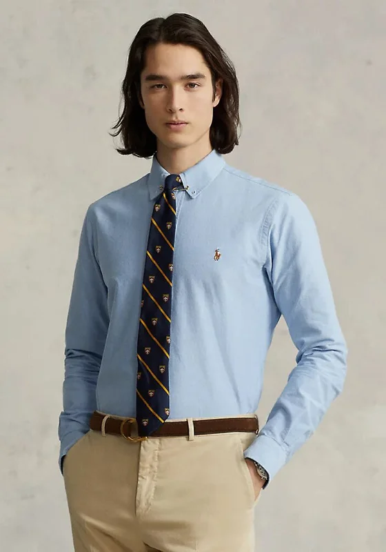 Weekend Offers That Delight Ralph Lauren Custom Fit Oxford Shirt, Blue