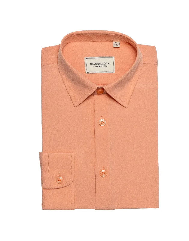 Can't Be Beat MSH9801 Peach 4Way Stretch Shirt. Available in 17 Colors!