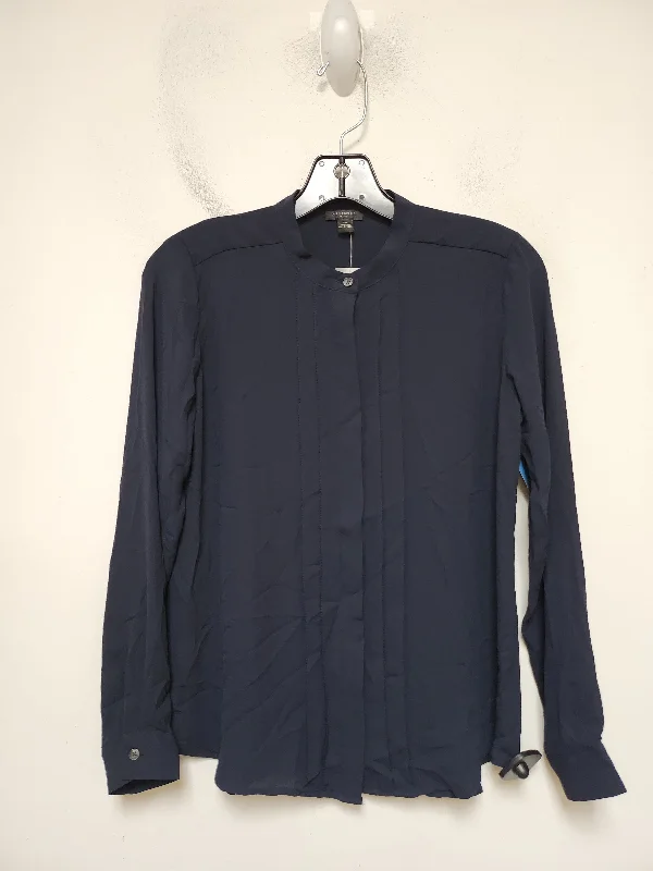 Weekend Discounts to Celebrate Top Long Sleeve By Ann Taylor In Navy, Size: Xsp